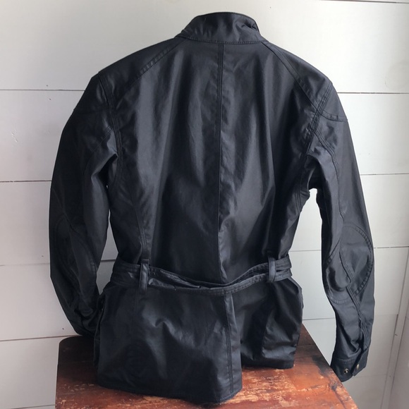 Belstaff 2012 Black Waxed Cotton Roadmaster Jacket Size 38 - Picture 3 of 12